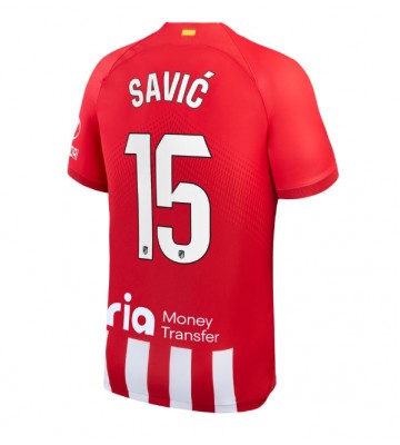 Atletico Madrid Stefan Savic #15 Hemmatröja 2023-24 Kortärmad